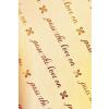 Gift Wrap (Gold with 'pass the love' motif)