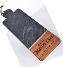 Handcrafted oak & slate gifts