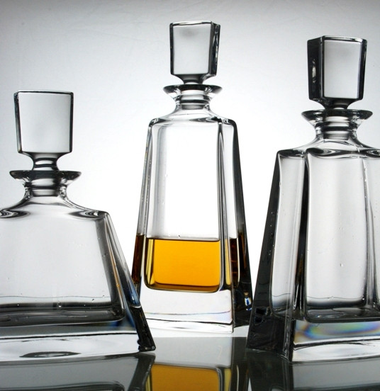 Spirit & crystal whisky decanters