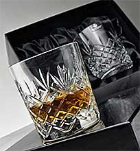 Crystal whisky glasses & tumblers