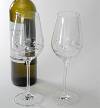 Crystal wine glasses
