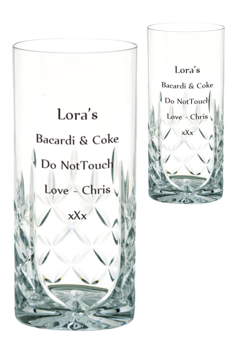 Personalised Admiralty Highball Tumbler Pair | Gift Boxed