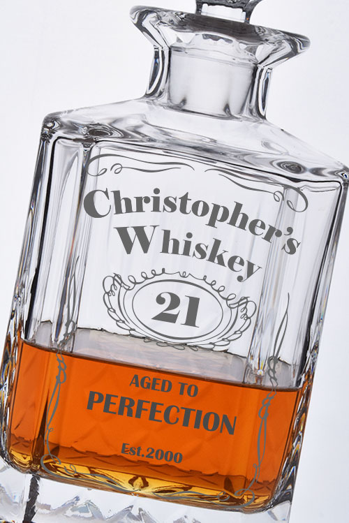 Admiralty Whiskey Decanter | Aged to Perfection Motif