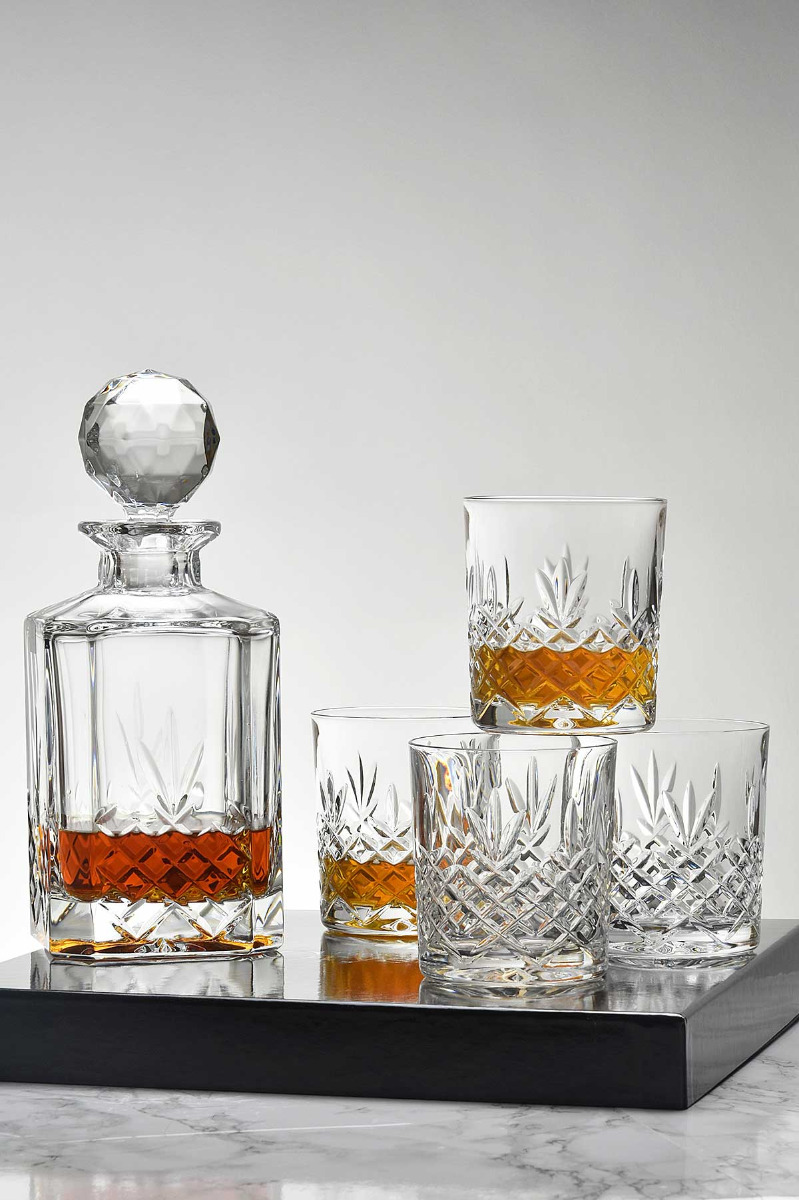 Buckingham Crystal 5-Piece Decanter Presentation Boxed Gift Set