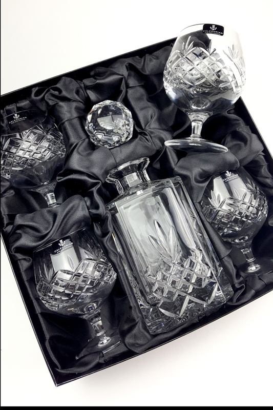 Buckingham Crystal Brandy Decanter Gift Set