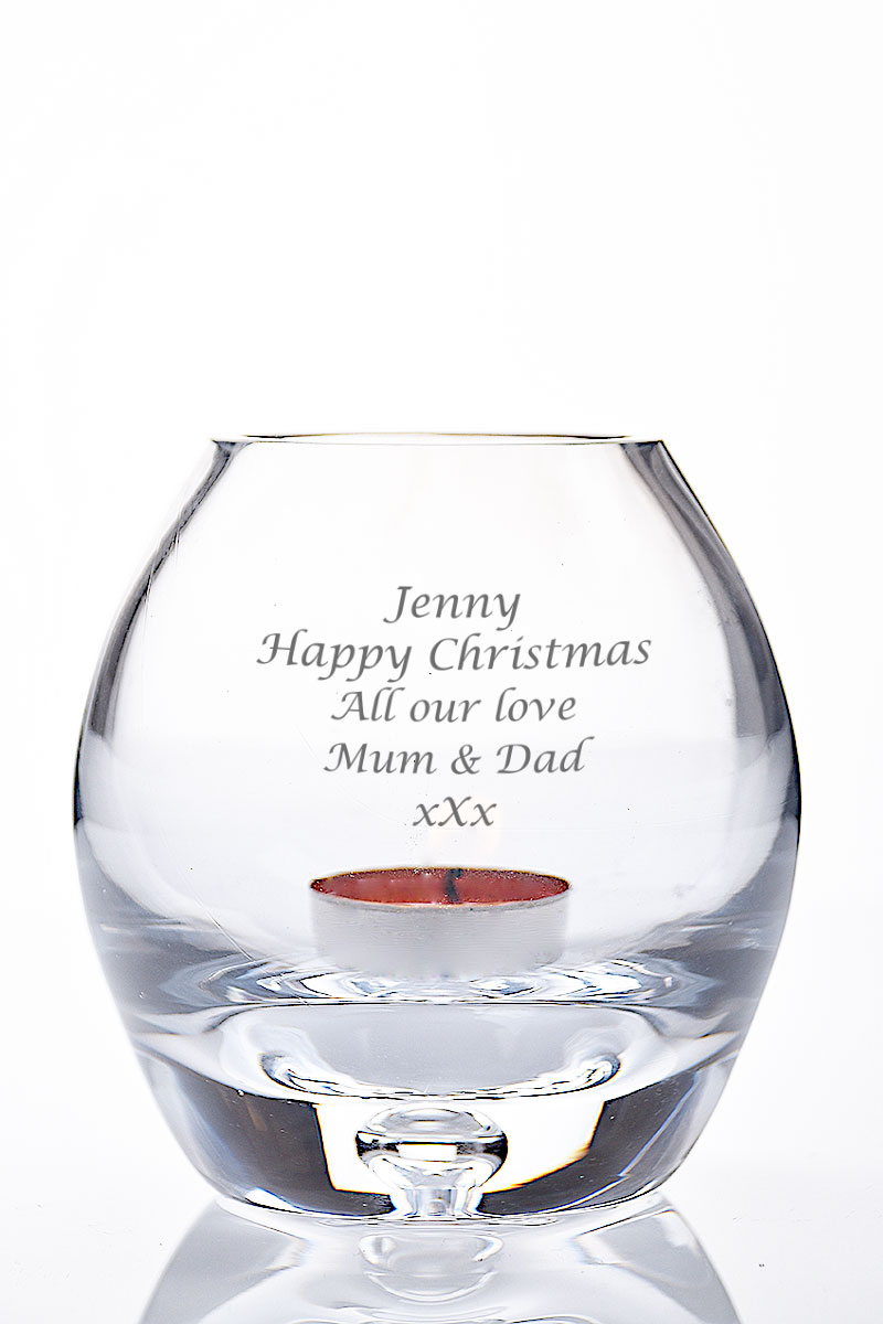 Personalised Bubble Base Tealight Candle Holder