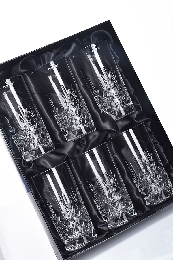 Buckingham Crystal Highball Tumblers | Set of 6